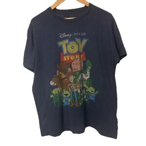 Disney Pixar Toy Story Characters Men's Large Gray T-Shirt 00394
